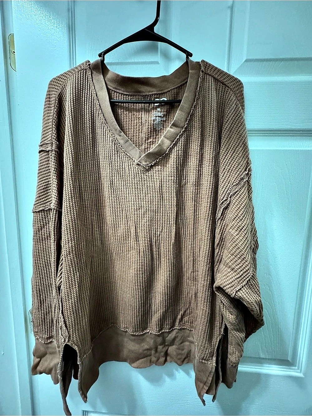 SO Brown V-Neck Sweater Size Medium